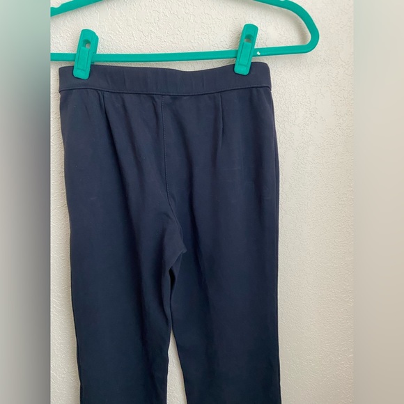 NWOT Lafayette 148 NY Dark Navy Elastic Waist Pull On Viscose Stretch Pants Sz S - Picture 7 of 16
